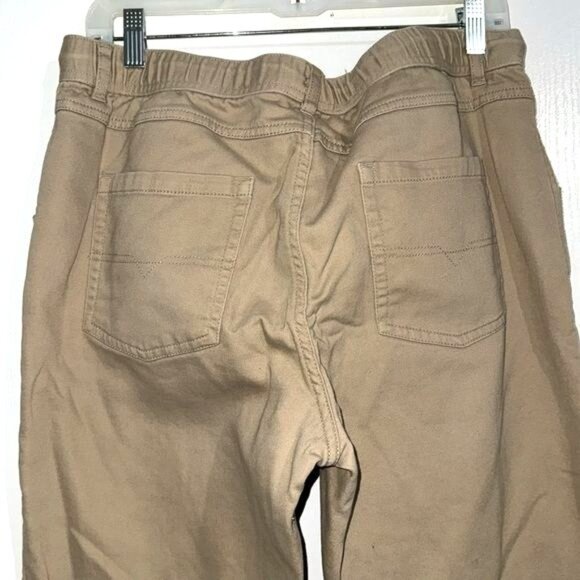 Mossimo Supply Co. Khaki Jogger Pants M Elastic Waistband Drawstring Closure - Picture 8 of 10